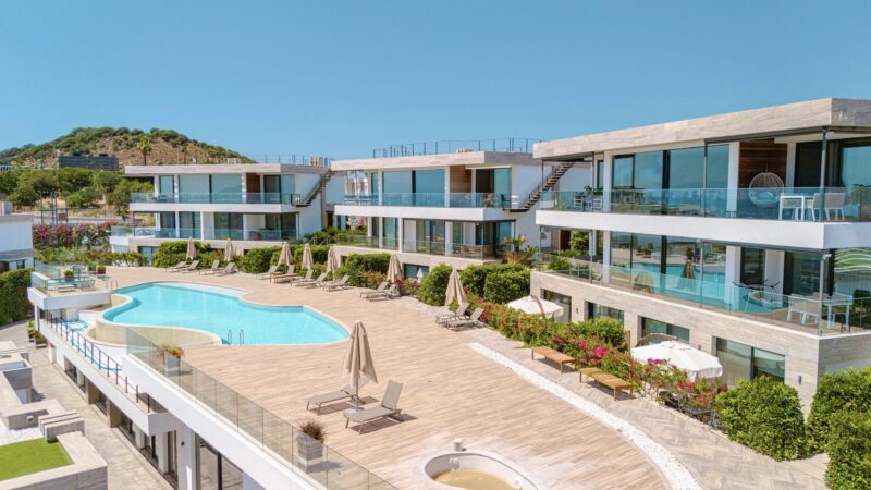 Bodrum asarlıkta elit residence 2+1 full manzaralı daire