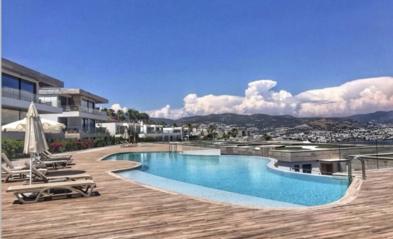 Bodrum asarlıkta elit residence 2+1 full manzaralı daire